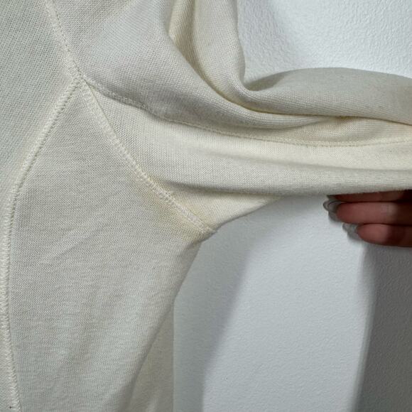 Love by Design Jacket Women M Cream Gold Metallic Graphic Long Line Y2K Spring - Picture 5 of 7